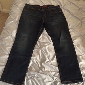 Men’s Lucky Brand Dark Blue Denim Jeans Size 34x30